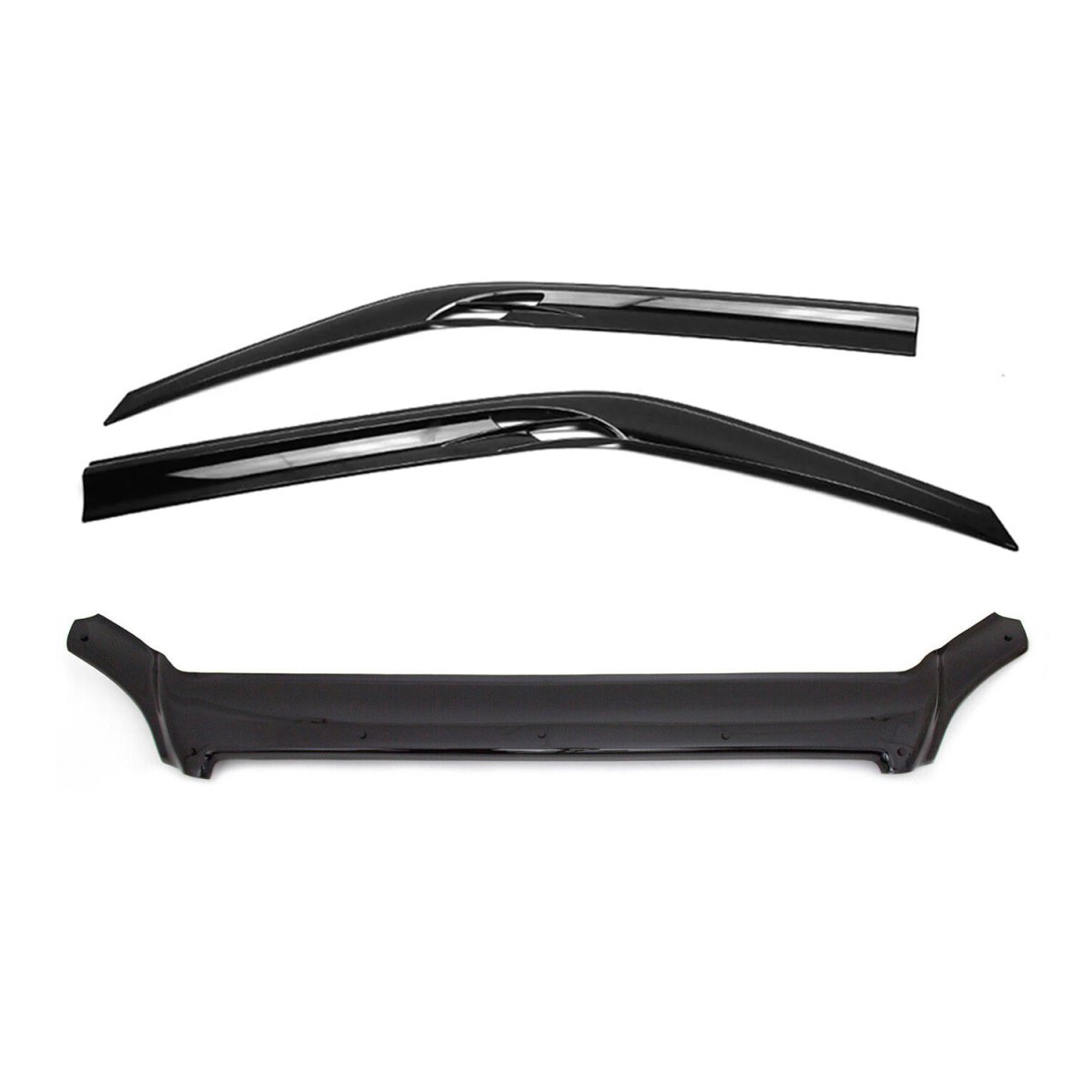 Mercedes Sprinter Hood Deflector + Wind Deflector - Omac - 2Pcs - '06-'13 Mercedes Sprinter Hood Deflector + Wind Deflector - Omac - 2Pcs - '06-'13